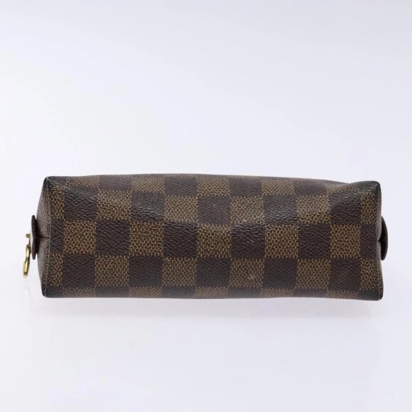 LOUIS VUITTON Damier Ebene Pochette Cosmetic PM Pouch N47516 LV Auth 138275 - Picture 7 of 16